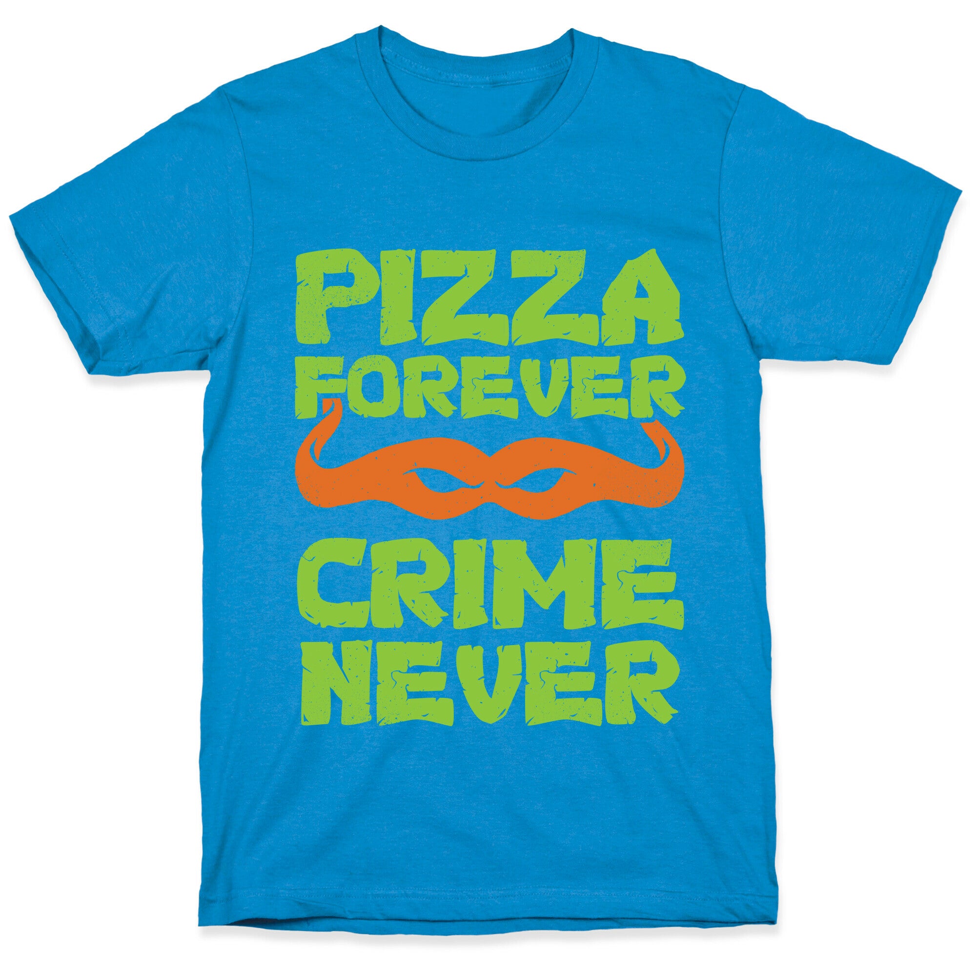 Pizza Forever Crime Never (Purple) T-Shirt